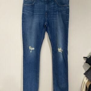 7 For all mankind Paxtyn Jeans Mens 36x34 denim blue distressed straight y2k